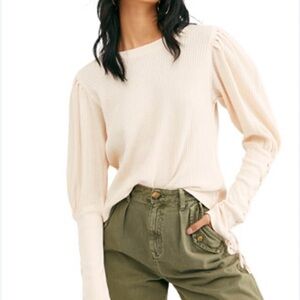 Free People Tasha Thermal Top, Sz S